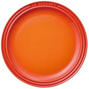 ル・クルーゼ ラウンド・プレート・LC オレンジ 19cm 単品 910140-19