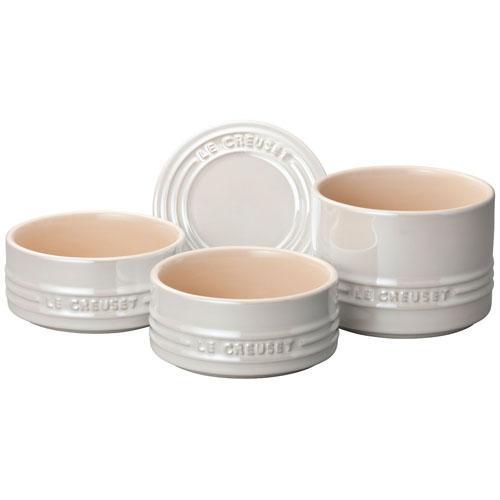 ル・クルーゼ(LE CREUSET) スタッキング ラムカン セット 910367-00 ホワイトL