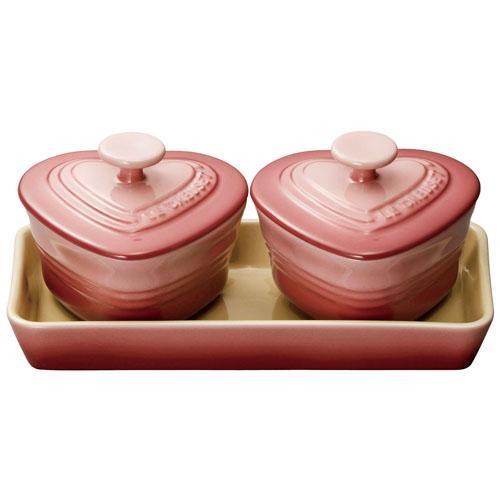 ル・クルーゼ(LE CREUSET) プチ ラムカン ダムール セット 910223-00 ローズク...