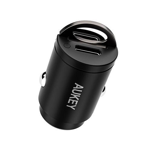 オーキー CC-A4S ブラック Rapide Duo 45W カーチャージャー