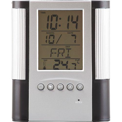 その他 多機能クロックペン立て付き