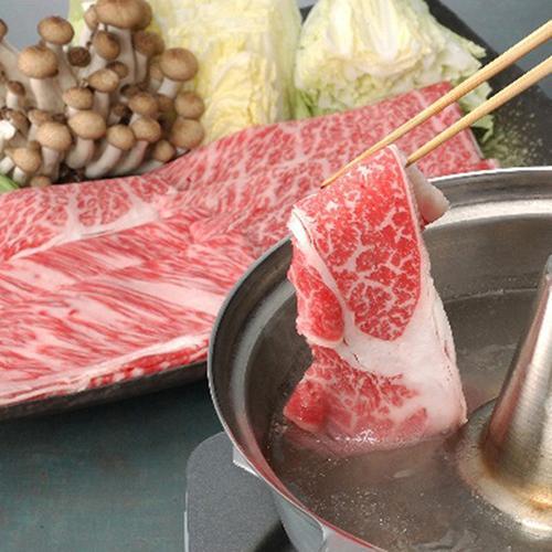 長野信州アルプス牛（交雑種）すきしゃぶ用 肩ロース５００ｇ[代引不可]