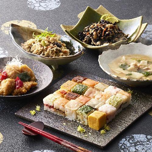 「梅の花」なみはや寿司２個と和惣菜４種１２袋セット[代引不可]