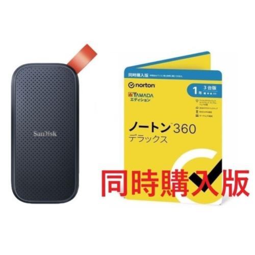 SanDisk(サンディスク) SDSSDE30-1T00-J27 ポータブルSSD 1TB + ノ...