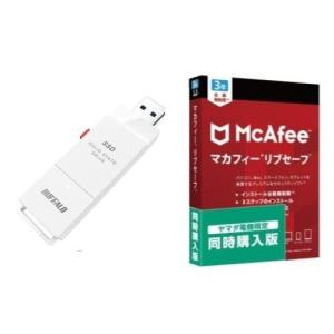 SSD-SCT500U3-WA(ホワイト) ケーブルレス ポータブルSSD 500GB + マカフィー リブセーフ 3年 同時購入版｜eccurrent