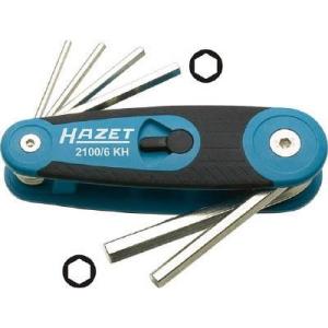 ハゼット(ＨＡＺＥＴ) 2100/6KH 六角棒レンチセット(6本タイプ・ナイフ式)