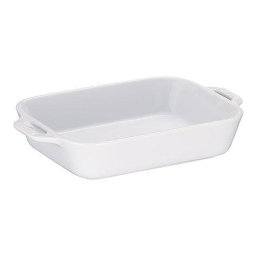 ストウブ(staub) 40508-593 ホワイト レクタンギュラーディッシュ 27cm