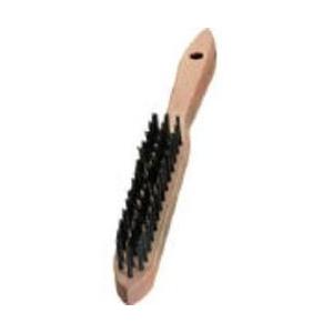 ＬＥＳＳＭＡＮＮ 100031 剣先3行 木柄ハンドブラシ 鋼線