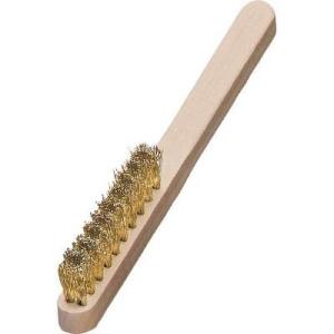 ＬＥＳＳＭＡＮＮ 126411 木柄真鍮4行ブラシ