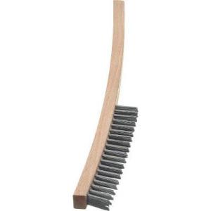ＬＥＳＳＭＡＮＮ 122411 4行 ロング木柄ハンドブラシ ステンレス線