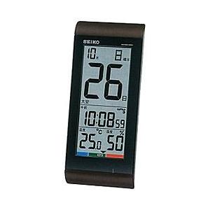 セイコー SEIKO SQ431B 温湿度計付き 電波置時計 置き掛け兼用 デジタル SQ431Bポ...