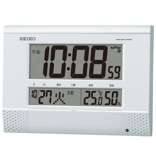 セイコー(SEIKO) SQ435W(白パール) 電波目覚まし時計
