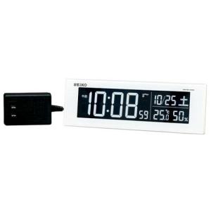 SEIKO（セイコー） 時計 DL213W 電波 デジタル クロック 交流式 置時計