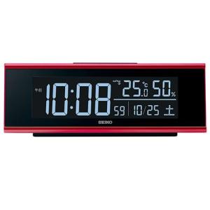 セイコー(SEIKO) DL307R 赤メタリック塗装 電波クロック シリーズC3