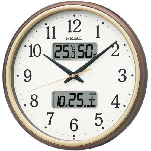 セイコー SEIKO KX275B カレンダー・温度・湿度表示つき電波掛時計 KX275B