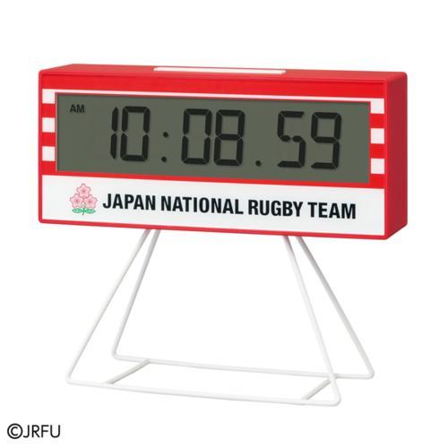 セイコー(SEIKO) AC802R レッド ラグビー日本代表モデルデジタル目覚まし時計 中 置き時...