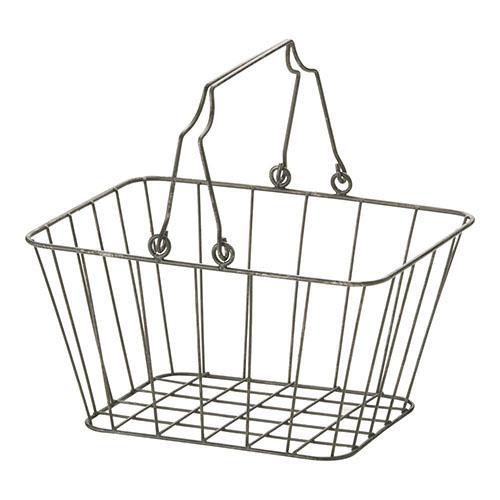 ちどり産業 アンティーク ワイヤー店内カゴ 中 55-64