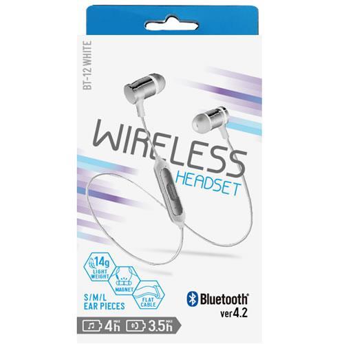 オズマ BT-12W ホワイト Bluetoothステレオヘッドセット