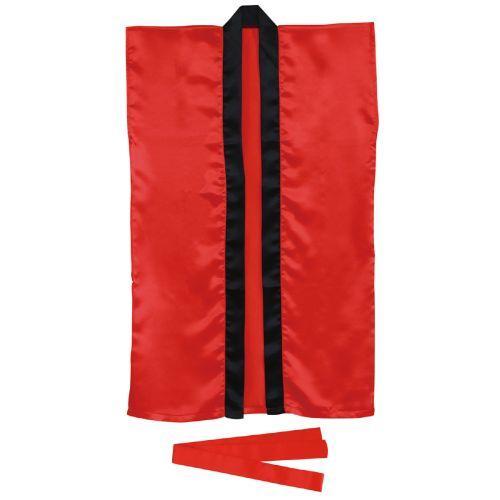 アーテック サテンロングハッピ 赤 L ハチマキ付 1147