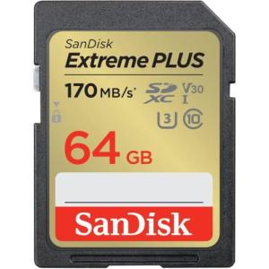 SanDisk(サンディスク) SDSDXWH-064G-JNJIP エクストリーム プラス SDXC UHS-Iカード 64GB｜eccurrent