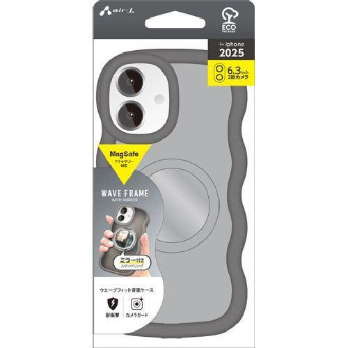 エアージェイ(air-j) AC-P25-WA-GY グレー iPhone 17用 MagSafeア...