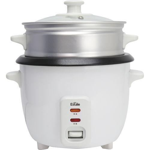 マクロス(macros) MEK-76 ホワイト ライス&amp;スチームクッカー ララクック 3合炊き