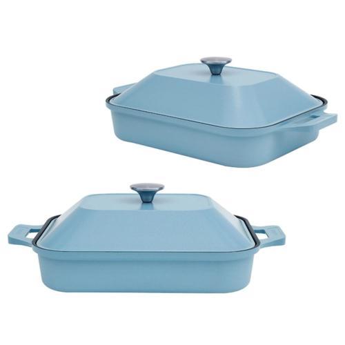 ドクターハウス グリルパン Brio ブリオ フタ付き ブルー ガスIH対応