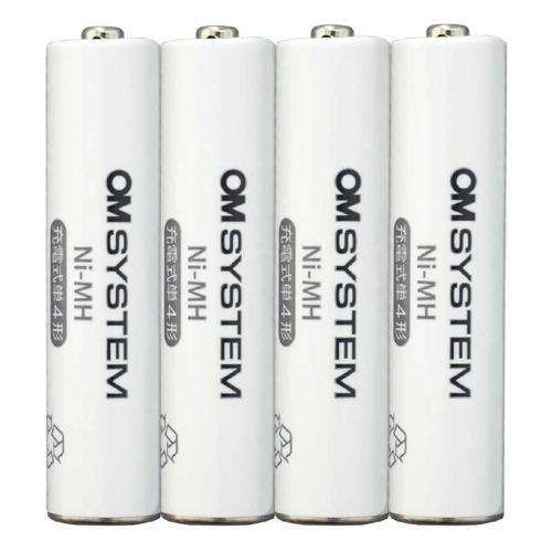 OM SYSTEM BR404 単4形ニッケル水素充電池パック 4本組 OM SYSTEMブランド