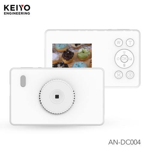 KEIYO(ケイヨー) AN-DC004WH ホワイト 超スリム！ポケットサイズデジタルカメラ 薄さ...