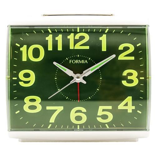 保土ヶ谷電子販売 HT-A035W-WH ホワイト アナログ目覚まし時計 見やすい 連続秒針 電子音...