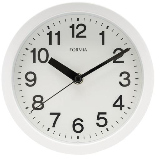 保土ヶ谷電子販売 HWC-026W-WH ホワイト アナログ掛け時計置き掛け兼用 FORMIA フォ...