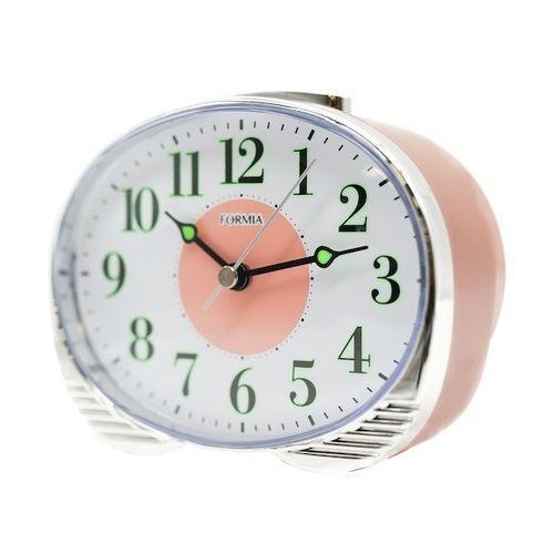 クレファー HT-A045W-PK ピンク フォルミア 置き目覚まし時計 連続秒針 メロディアラーム