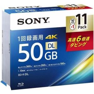 ソニー(SONY) 11BNR2VMPS6 録画用 BD-R DL 2層 50GB 1回録画 プリンタブル 6倍速 10+1枚｜eccurrent