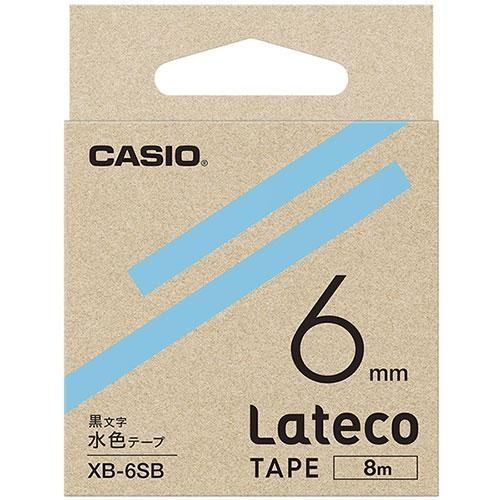 CASIO(カシオ) XB-6SB(水色) ラテコ 詰め替え用テープ 幅6mm