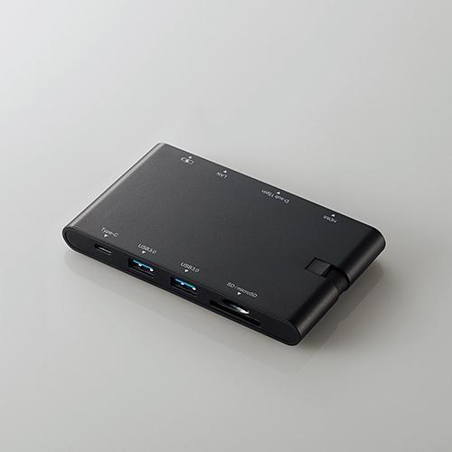 エレコム(ELECOM) DST-C05BK ブラック USB Type-C接続モバイルドッキングス...