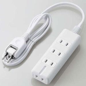 エレコム(ELECOM) T-KM01-2410WH ホワイト 雷ガード付磁石タップ 延長コード 2...