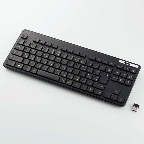 エレコム(ELECOM) TK-FDM109TKBK ブラック 抗菌 無線薄型コンパクトキーボード ...