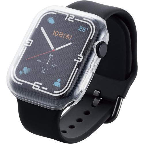 エレコム(ELECOM) AW-21AFCUCR Apple Watch 45mm用フルカバーソフト...