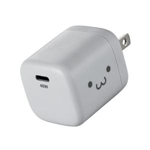 エレコム(ELECOM) EC-AC13A-GF(グレーフェイス) USB Power Delivery 45W AC充電器(C×1)｜eccurrent