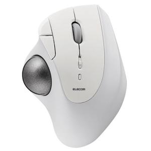 エレコム(ELECOM) M-IT10BR-WH(ホワイト) トラックボール マウス Bluetooth 5ボタン 人工ルビーユニット IST｜eccurrent