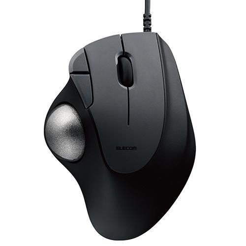 エレコム(ELECOM) M-IT11UR-BK ブラック トラックボール マウス 有線 5ボタン ...