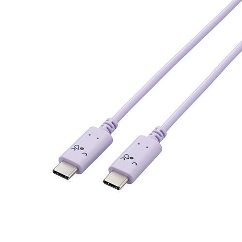 エレコム(ELECOM) MPA-CCF10-PUF スリーピー パープル×ブラック タイプC ケー...