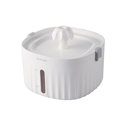 エレコム(ELECOM) PET-WD01WH ホワイト 自動給水器 猫 犬 大容量 2L 静音 軟...