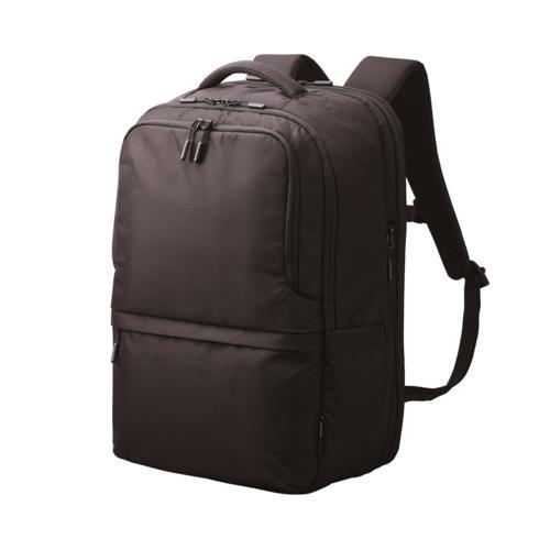 エレコム(ELECOM) BM-BPEP-BK ブラック リュック 大容量 気室拡張機能 27L 撥...