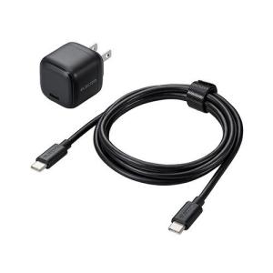 エレコム(ELECOM) MPA-ACCP7620BK(ブラック) USB Power Delivery 20W AC充電器(C-Cケーブル付属/1.5m)｜eccurrent