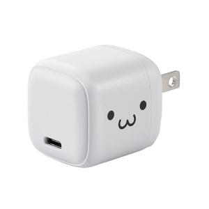 エレコム(ELECOM) MPA-ACCP7830WF(しろちゃん ホワイト×ブラック) USB Power Delivery 30W AC充電器(C×1)｜eccurrent