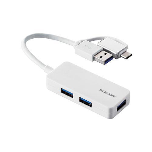 エレコム(ELECOM) U3H-CAK3005BWH ホワイト USB Type-C TM 変換ア...