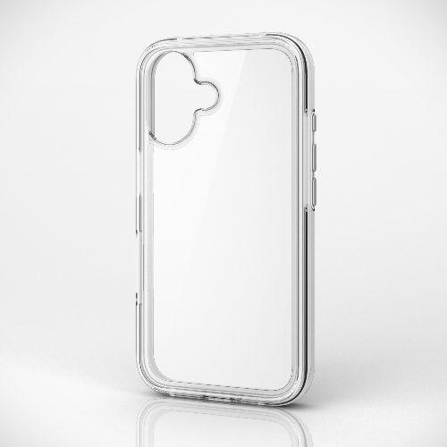 エレコム(ELECOM) PM-A24AHVAIR2WH ホワイト×クリア iPhone16 ケース...