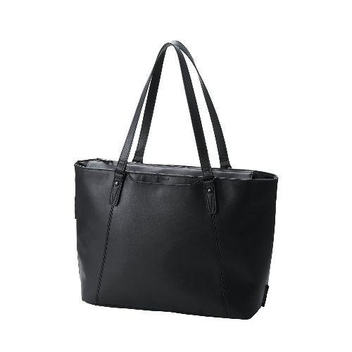 エレコム(ELECOM) BM-TBSLH01BK ブラック トートバッグ 肩掛け 自立式 大容量 ...