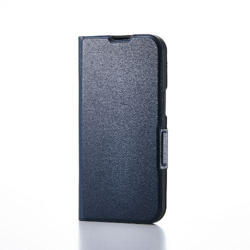 エレコム(ELECOM) PM-A25SPLFUNV ネイビー iPhone 16e ケース レザー...